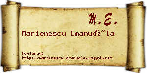 Marienescu Emanuéla névjegykártya
